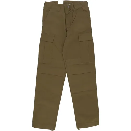 Straight Trousers, male, , Size: W29 L32 Cargo Pant Regular Fit Highland Rinsed - Carhartt WIP - Modalova