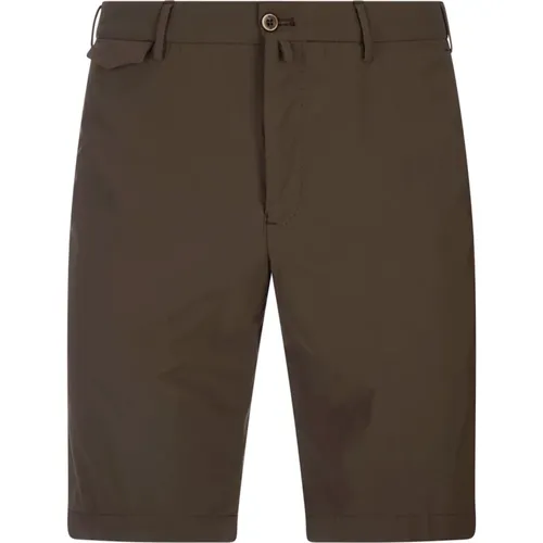 Braune Bermuda-Shorts mit mittlerer Taille - PT Torino - Modalova