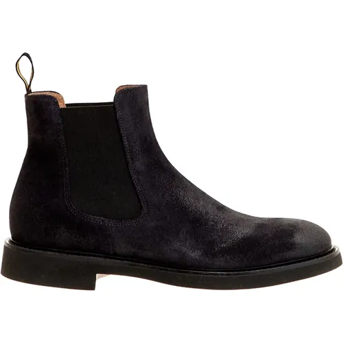 Chelsea Boots, male, , Size: 9 1/2 US Suede Beatles Vintage - Doucal's - Modalova