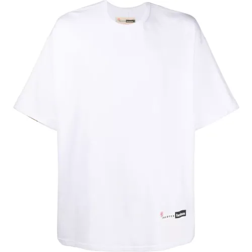 T-Shirt with Giro Print , male, Sizes: M, XL, L - Incotex - Modalova