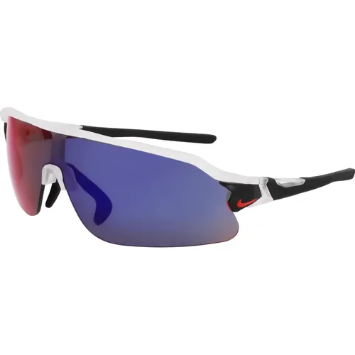 Shield Sonnenbrille Flyfree Stil , Herren, Größe: ONE Size - Nike - Modalova