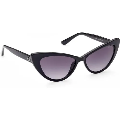 Schwarze Teardrop Sonnenbrille Stilvoll Injiziertes Plastik , Damen, Größe: ONE Size - Guess - Modalova