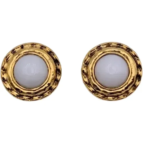 Pre-owned Metal earrings , female, Sizes: ONE SIZE - Chanel Vintage - Modalova