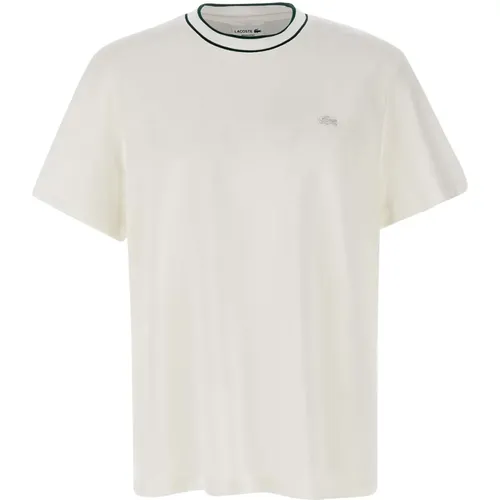Men's Cotton T-shirt Short Sleeves , male, Sizes: 2XL - Lacoste - Modalova