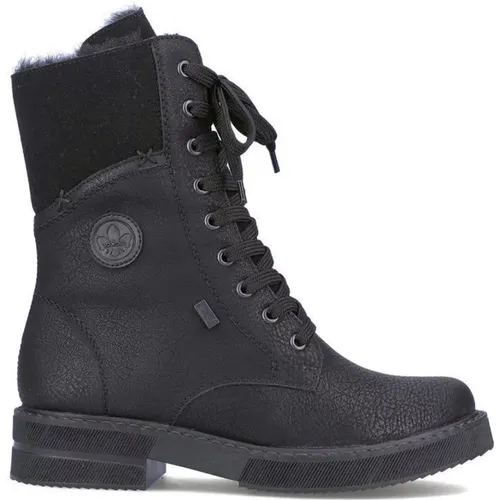 Schwarze Geschlossene Booties Stiefeletten - Rieker - Modalova