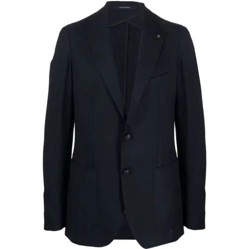 Blaue Jacken 0205 Stil , Herren, Größe: L - Tagliatore - Modalova