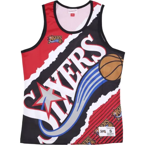 Sportswear, male, , Size: M NBA Jumbotron Basketball Tank Top - Mitchell & Ness - Modalova