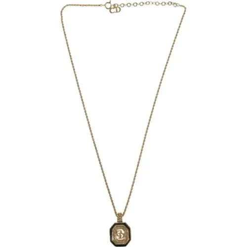 Pre-owned Metal necklaces , female, Sizes: ONE SIZE - Dior Vintage - Modalova