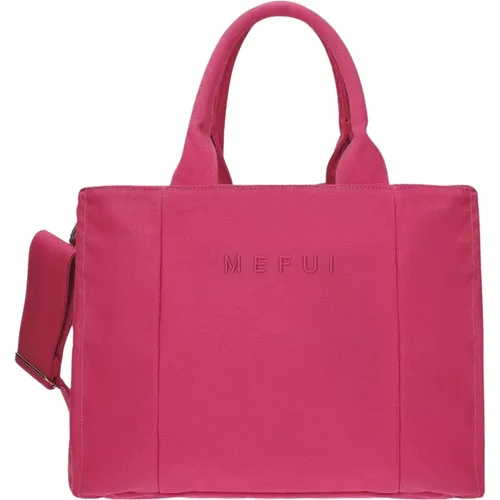 Fuchsia Strandtasche mit Magnetverschluss - Me-Fui - Modalova