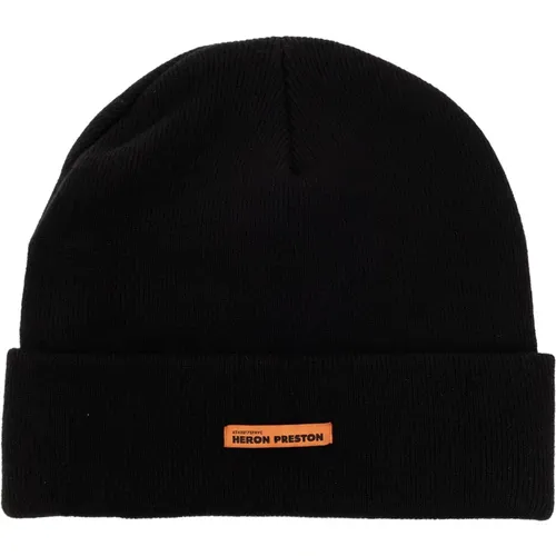 Wool beanie , male, Sizes: ONE SIZE - Heron Preston - Modalova