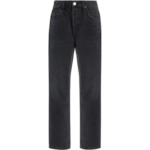 Rigid Rhiley Straight-Legged Jeans , female, Sizes: W29, W28 - Agolde - Modalova