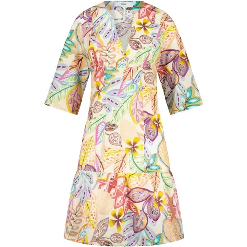 A-Linien-Kleid mit Blumenprint , Damen, Größe: XL - CINQUE - Modalova