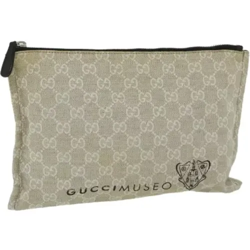 Pre-owned Clutches, female, , Size: ONE SIZE Pre-owned Canvas gucci-bags - Gucci Vintage - Modalova