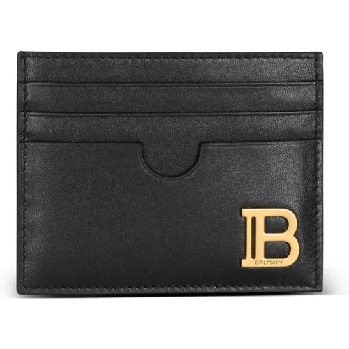 B-Buzz Lederkartenhalter Balmain - Balmain - Modalova