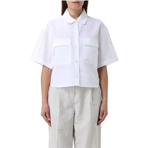 Shirts, female, , Size: M Linen Shirt with Pockets - Colmar - Modalova