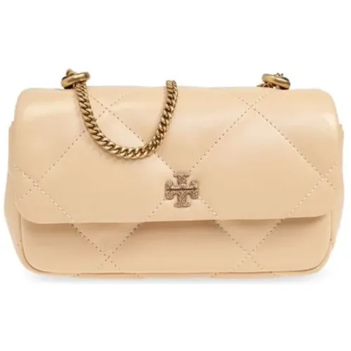 Diamant Quilt Mini Schultertasche Vanille - TORY BURCH - Modalova