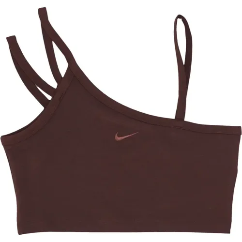 Modernes Crop Top für den täglichen Sport , Damen, Größe: M - Nike - Modalova