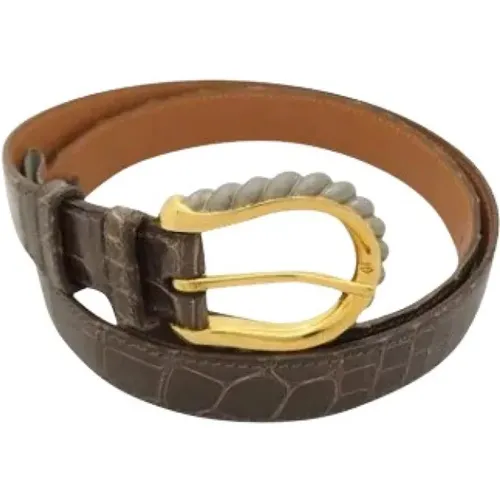 Pre-owned Belts, female, , Size: ONE SIZE Pre-owned Leather belts - Hermès Vintage - Modalova