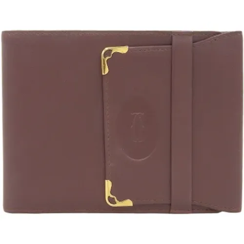 Pre-owned Wallets, female, , Size: ONE SIZE Pre-owned Leather wallets - Cartier Vintage - Modalova