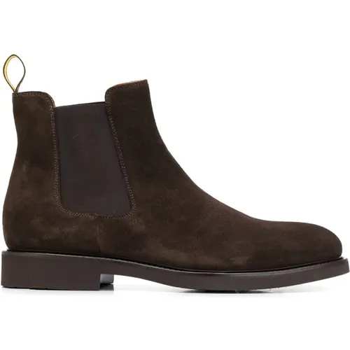 Chelsea Boot in Dunkelbraun , Herren, Größe: 42 1/2 EU - Doucal's - Modalova