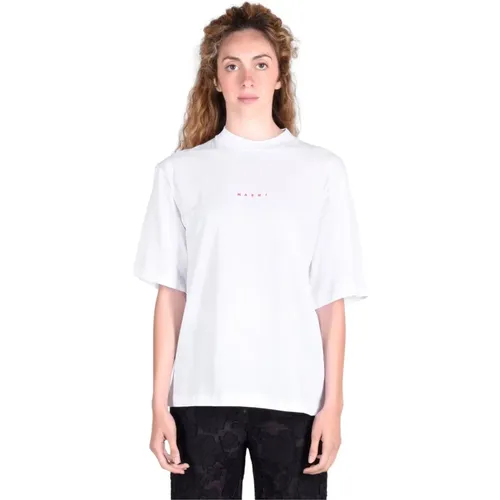 Baumwoll T-Shirts , Damen, Größe: M - Marni - Modalova