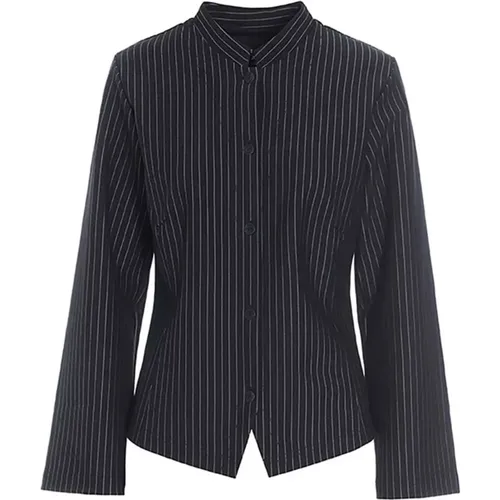 Shirts, female, , Size: XL Pinstripe Jersey Jacket - Bitte Kai Rand - Modalova