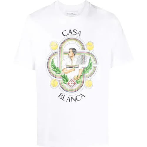 Le Joueur Bedrucktes T-Shirt , Herren, Größe: XL - Casablanca - Modalova