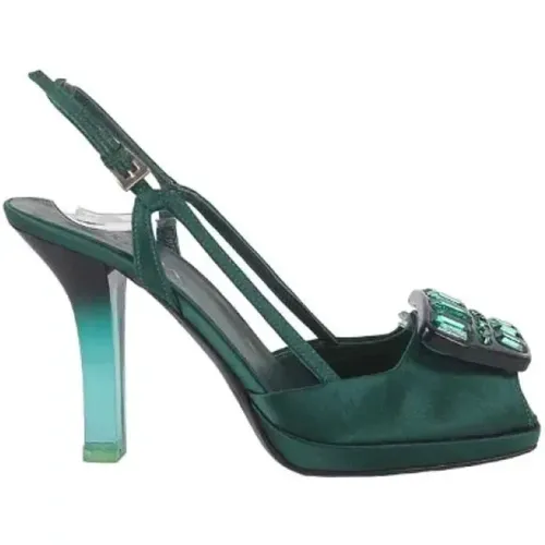 Pre-owned Velvet heels , female, Sizes: 3 UK - Prada Vintage - Modalova