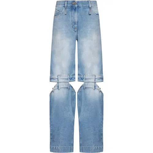 Blaue Jeans Lange Hose , Damen, Größe: W26 - The Attico - Modalova