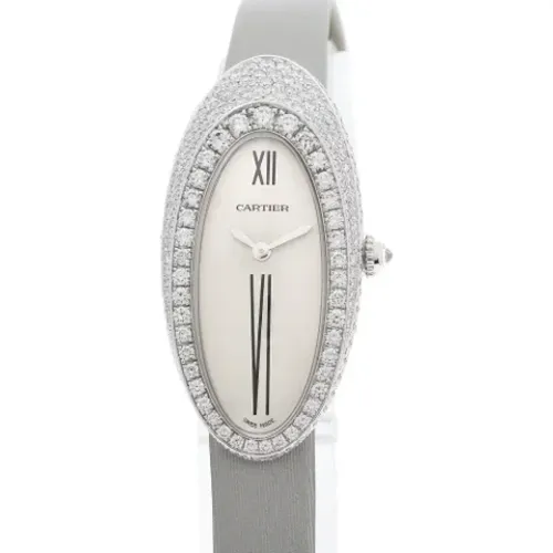 Pre-owned Watches, female, , Size: ONE SIZE Pre-owned Leather watches - Cartier Vintage - Modalova