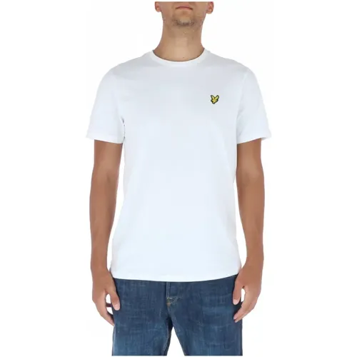 Weißes Bedrucktes T-Shirt für Männer , Herren, Größe: S - Lyle & Scott - Modalova