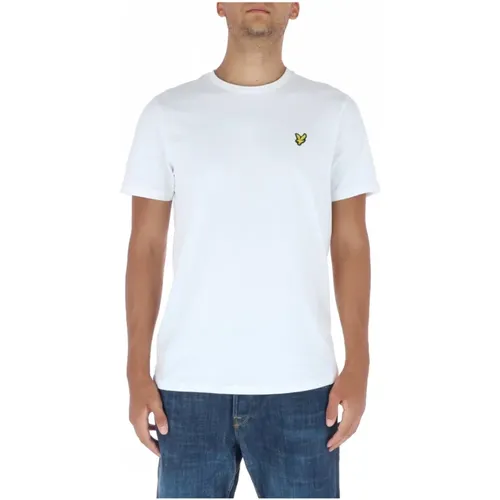 Weißes Bedrucktes T-Shirt für Männer , Herren, Größe: XL - Lyle & Scott - Modalova