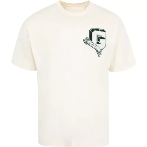 Logo-Applikation Crew Neck T-shirts , Herren, Größe: M - Givenchy - Modalova