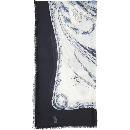 Elegant Shawl Stole , female, Sizes: ONE SIZE - Salvatore Ferragamo - Modalova