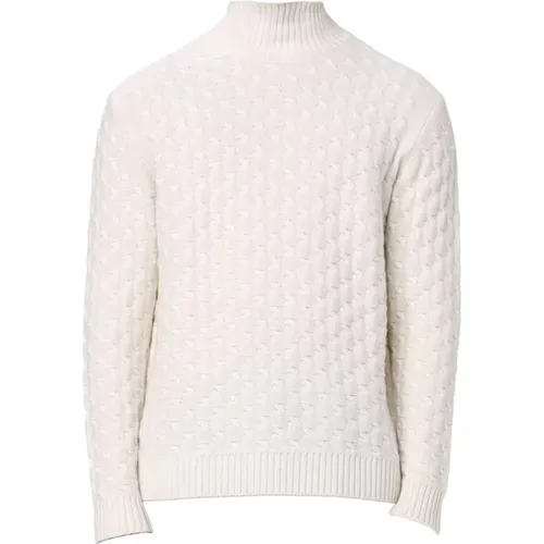 Turtlenecks, male, , Size: 2XL Wool High Neck Sweater - Paolo Pecora - Modalova