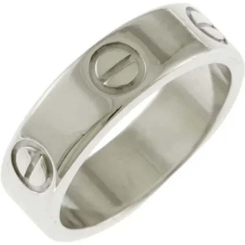 Pre-owned Jewellery, female, , Size: ONE SIZE Pre-owned White Gold rings - Cartier Vintage - Modalova