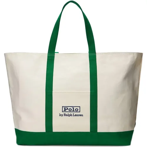 Embroidered Logo Tote Bag , unisex, Sizes: ONE SIZE - Ralph Lauren - Modalova