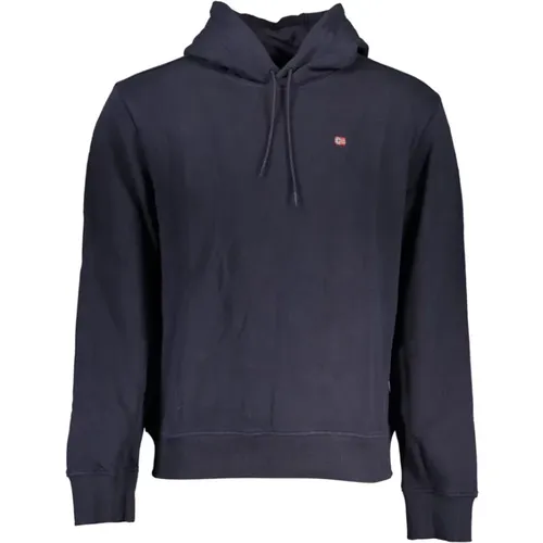 Cotton Hoodie for Men , male, Sizes: M, XL, L, S - Napapijri - Modalova