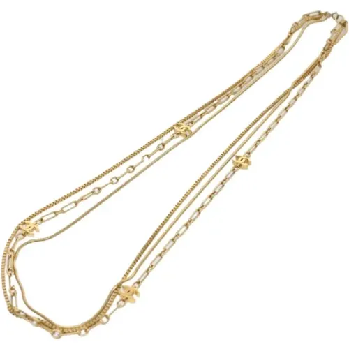 Pre-owned Jewellery, female, , Size: ONE SIZE Pre-owned Gold necklaces - Chanel Vintage - Modalova