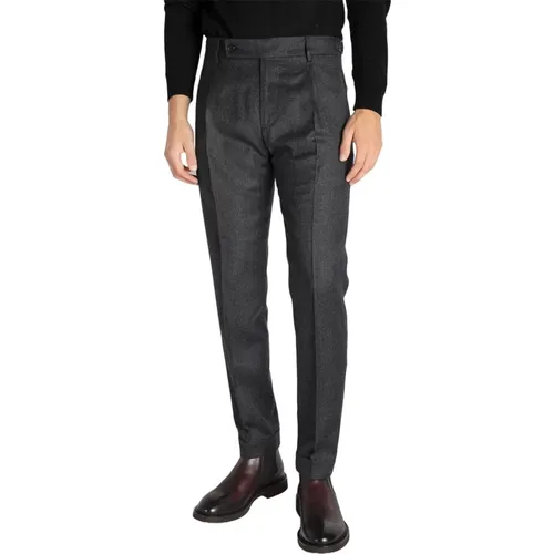 Smoke Grey Chino Trousers , male, Sizes: 2XL, 3XL, L - Berwich - Modalova