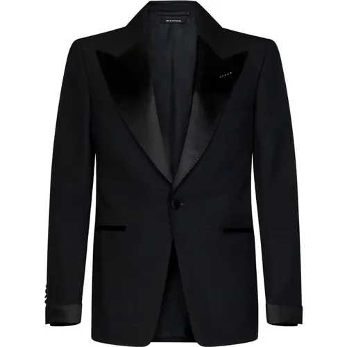 Sophisticated Wool Blazer for Men , male, Sizes: 2XL, XS - Tom Ford - Modalova