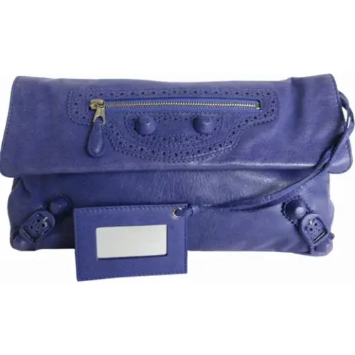 Pre-owned Leather clutches , female, Sizes: ONE SIZE - Balenciaga Vintage - Modalova