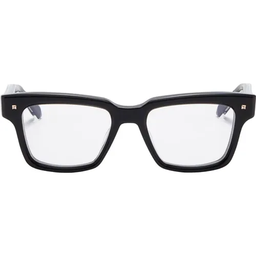 Mutige schwarze RX rechteckige Brille - Valentino - Modalova