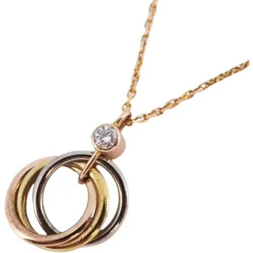 Pre-owned Rose Gold necklaces , female, Sizes: ONE SIZE - Cartier Vintage - Modalova