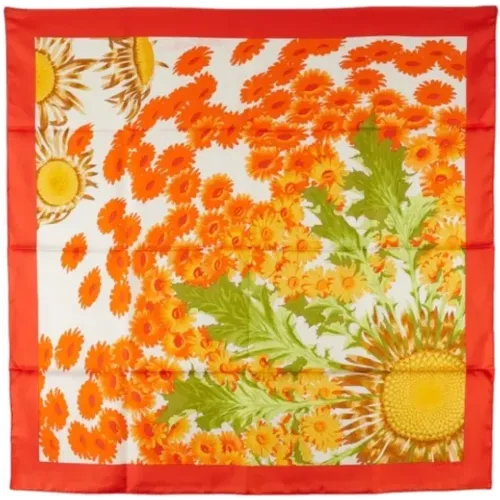 Pre-owned Scarves, female, , Size: ONE SIZE Pre-owned Silk scarves - Hermès Vintage - Modalova