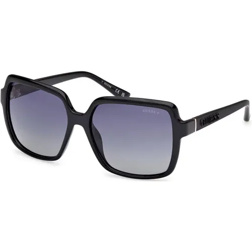 Polarized Square Sunglasses Gradient , female, Sizes: 57 MM - Guess - Modalova