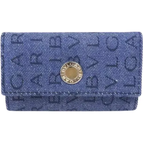 Pre-owned Accessories, unisex, , Size: ONE SIZE Pre-owned Denim key-holders - Bvlgari Vintage - Modalova