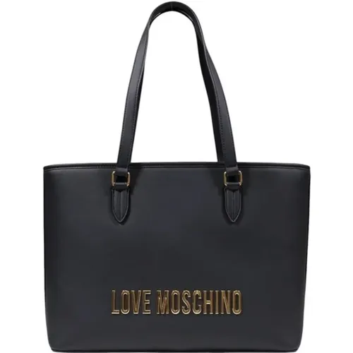 Tote Bags, female, , Size: ONE SIZE Stylish Polyethylene Handbag for Women - Love Moschino - Modalova