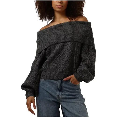 Off-Shoulder Wollpullover , Damen, Größe: L - Gestuz - Modalova