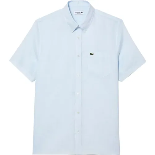 Light Linen Shirt for Men , male, Sizes: 4XL, XL, 2XL, S, L, M - Lacoste - Modalova